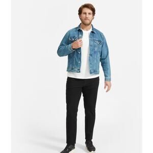 NWT Everlane The Athletic 4-Way Stretch Organic Jean In Black Size 38x32